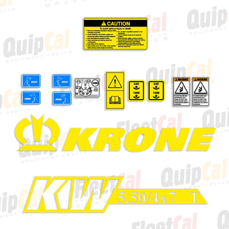 Krone Hay Equipment Decals