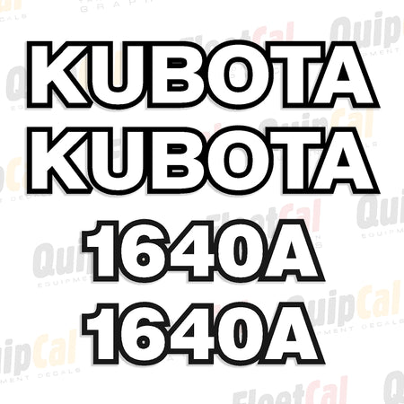 Kubota Tractor - Loader Decals