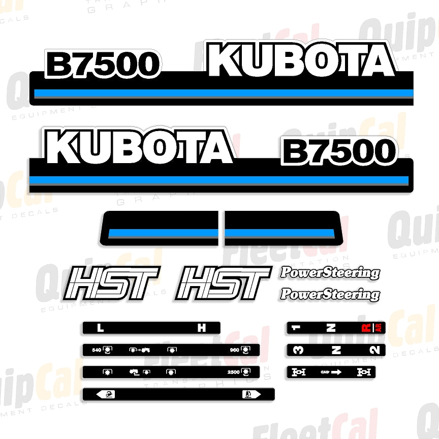 Kubota Tractor - Loader Decals