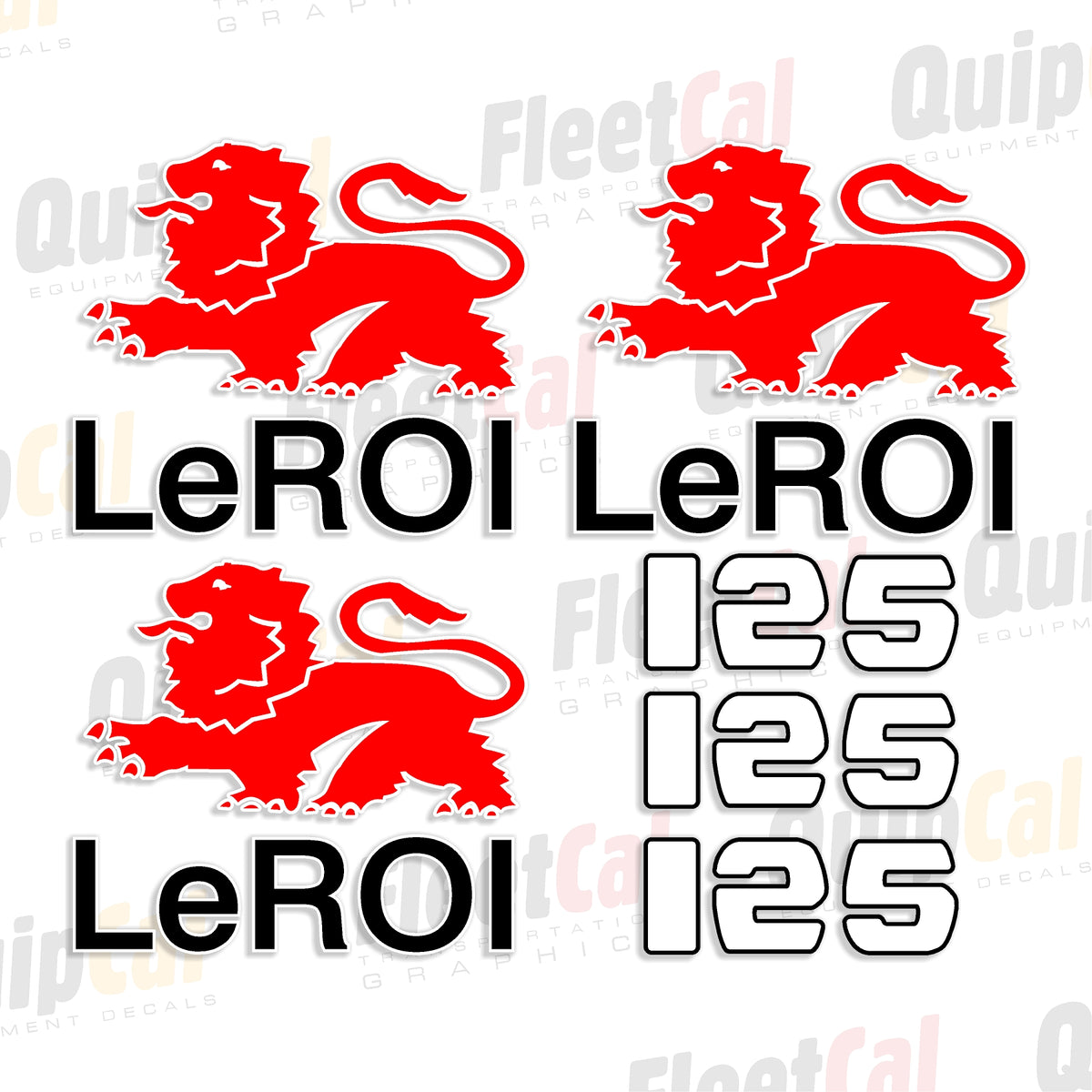 Decals for LeROI Air Compressors