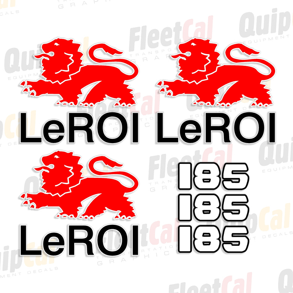 Decals for LeROI Air Compressors