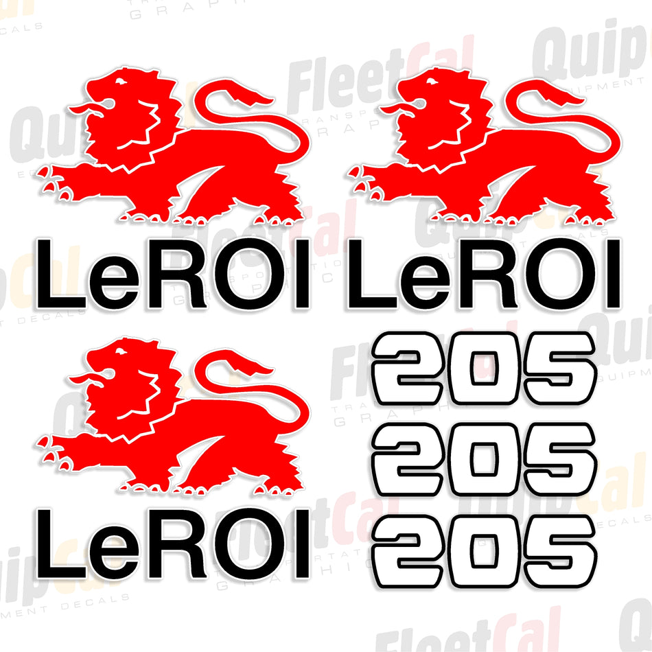 Decals for LeROI Air Compressors