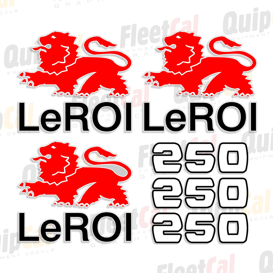 Decals for LeROI Air Compressors