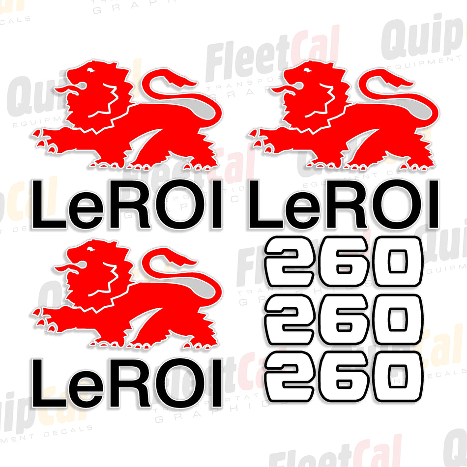 Decals for LeROI Air Compressors