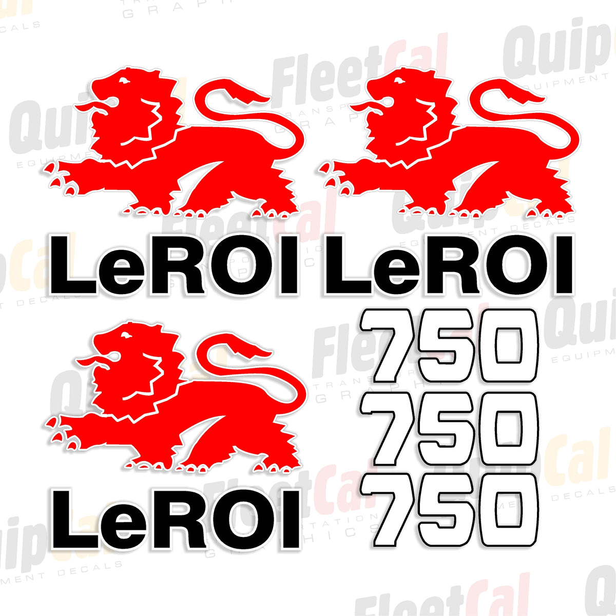 Decals for LeROI Air Compressors