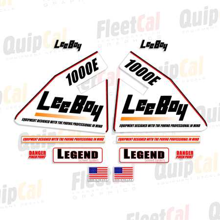 LeeBoy Paver Decals