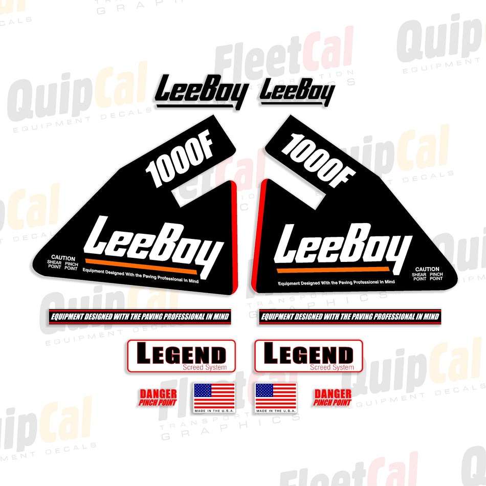 LeeBoy Paver Decals