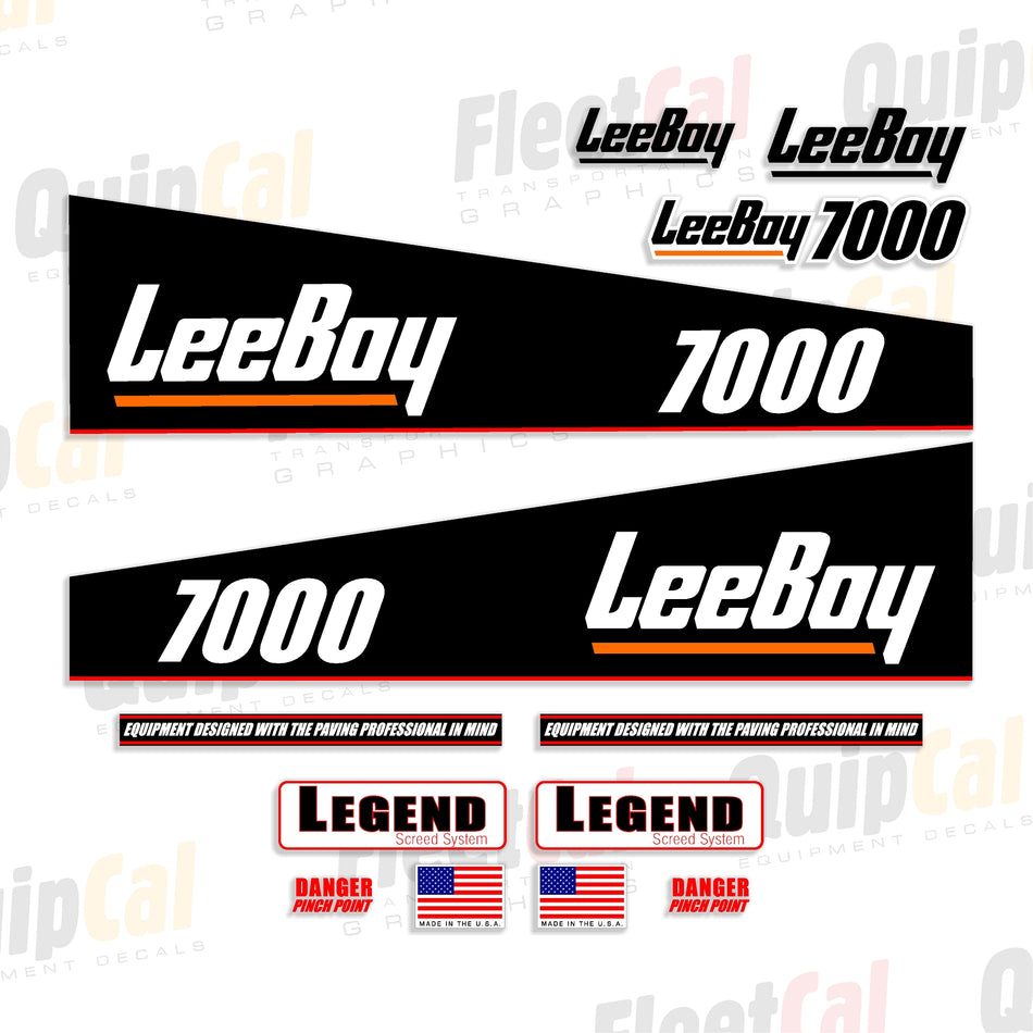 LeeBoy Paver Decals