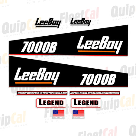 LeeBoy Paver Decals