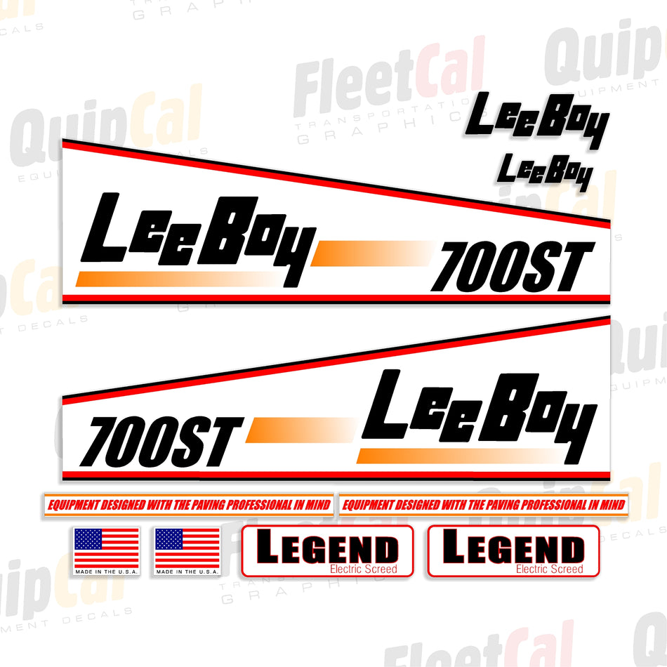 LeeBoy Paver Decals