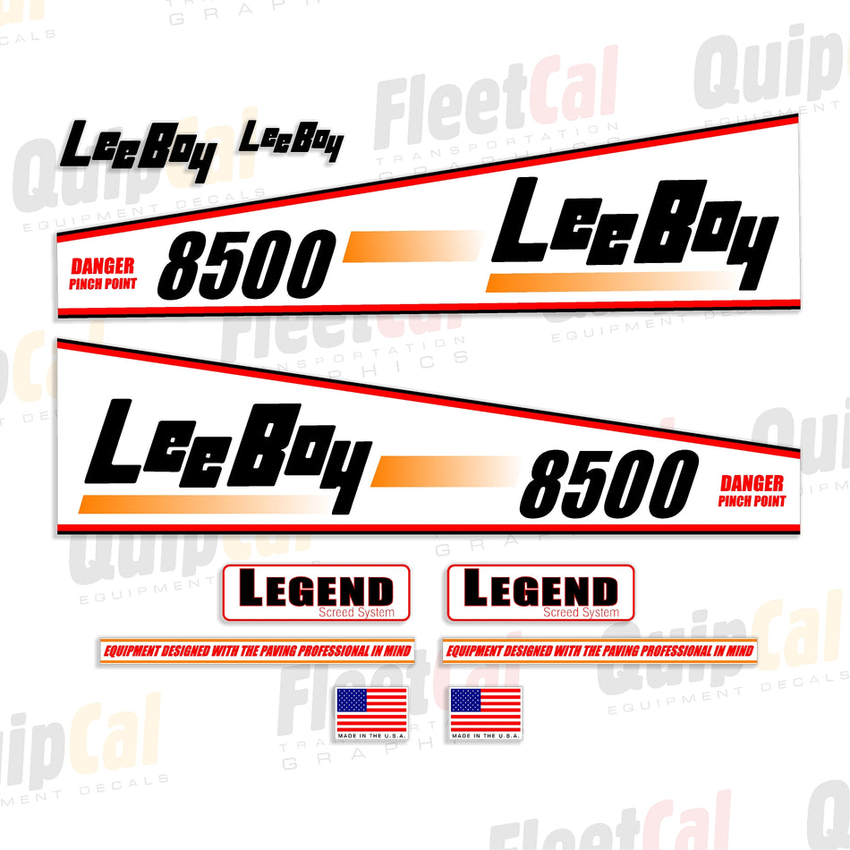 LeeBoy Paver Decals