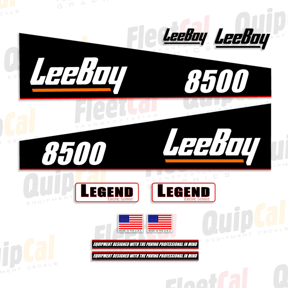 LeeBoy Paver Decals