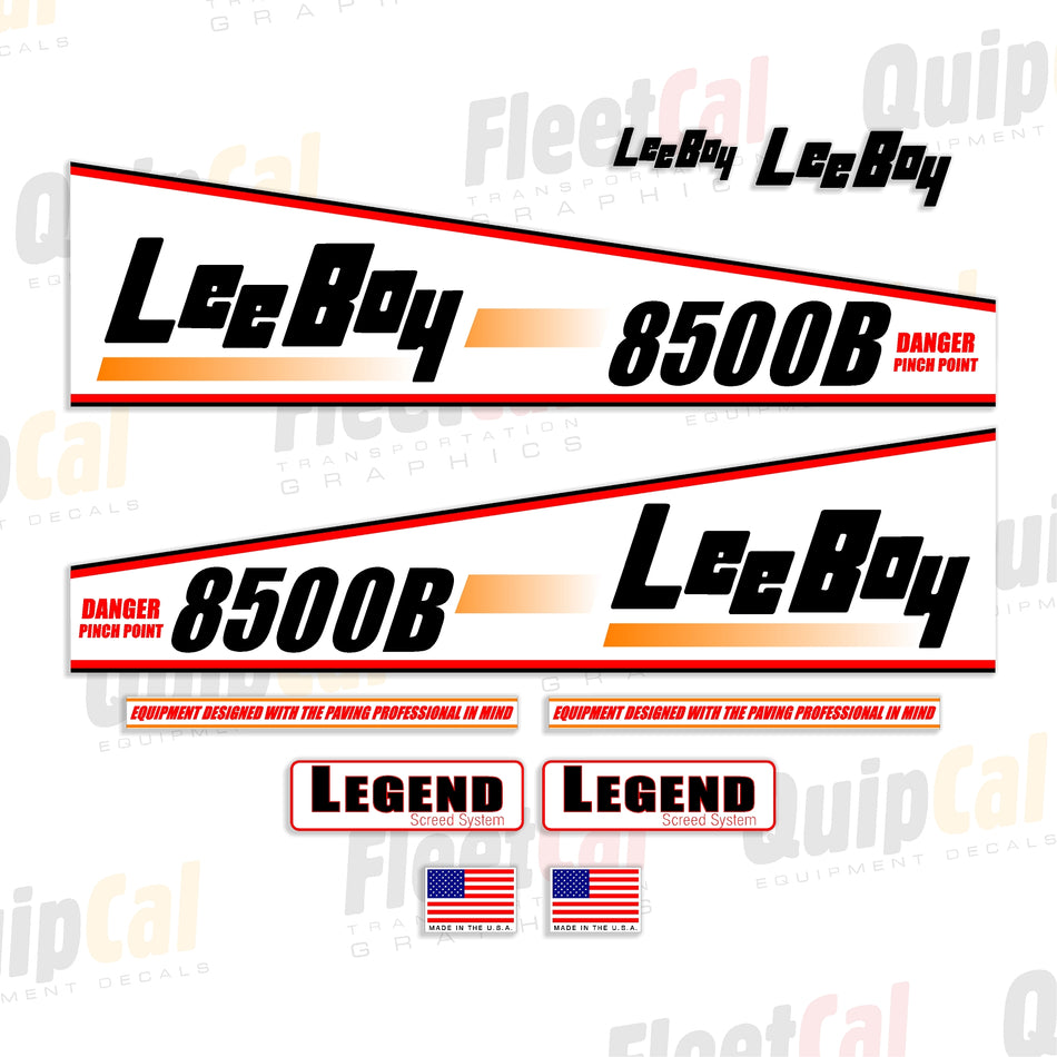 LeeBoy Paver Decals