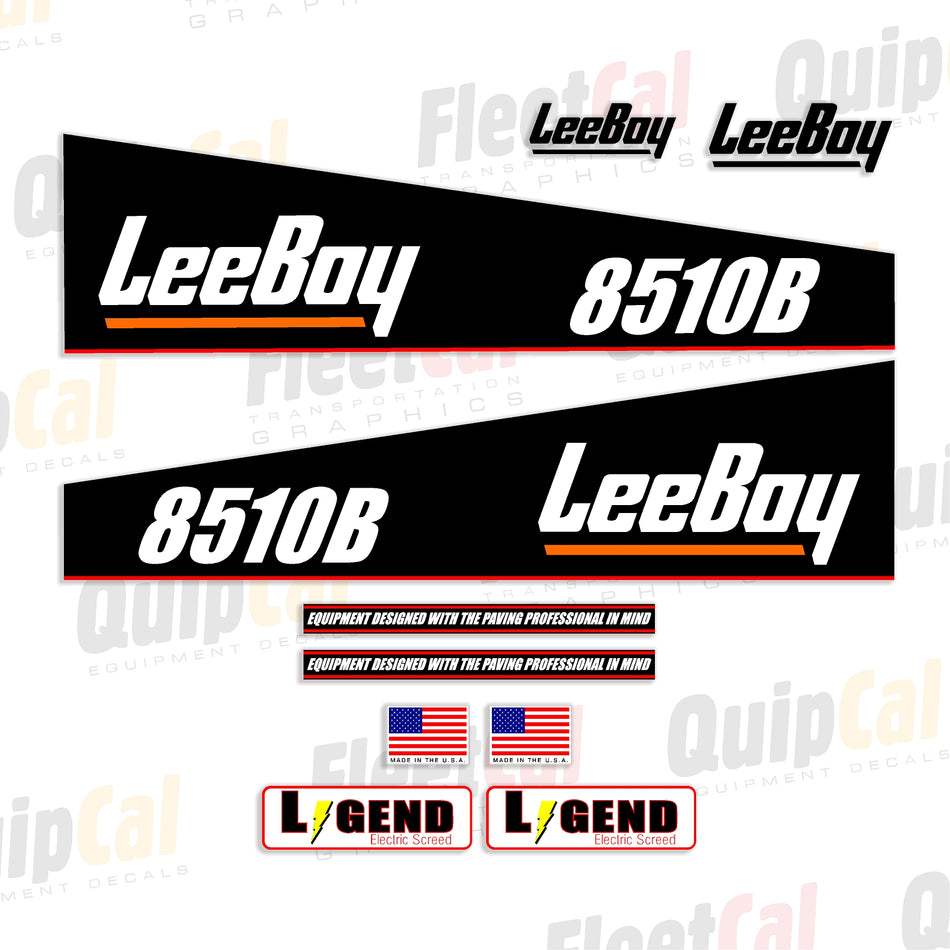 LeeBoy Paver Decals