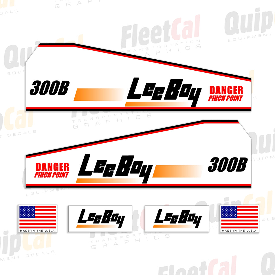 LeeBoy Roller Decals