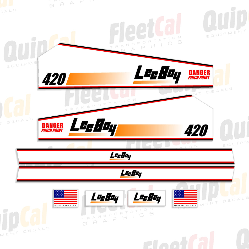 LeeBoy Roller Decals