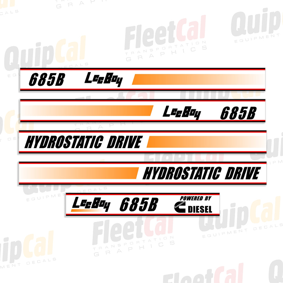 LeeBoy Grader Decals