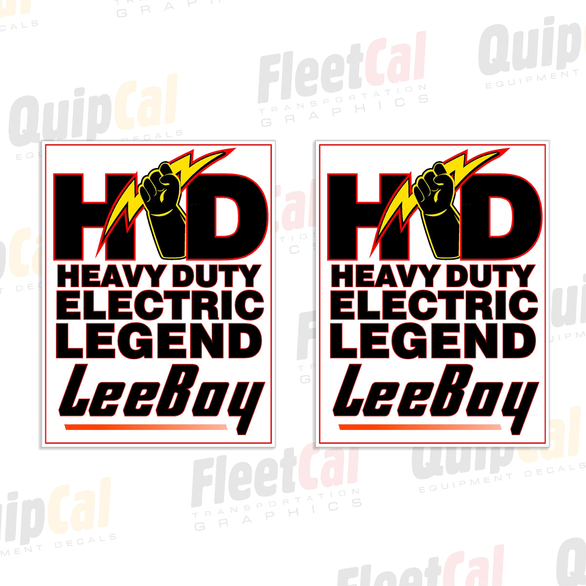 LeeBoy HD Electric Screed Decals