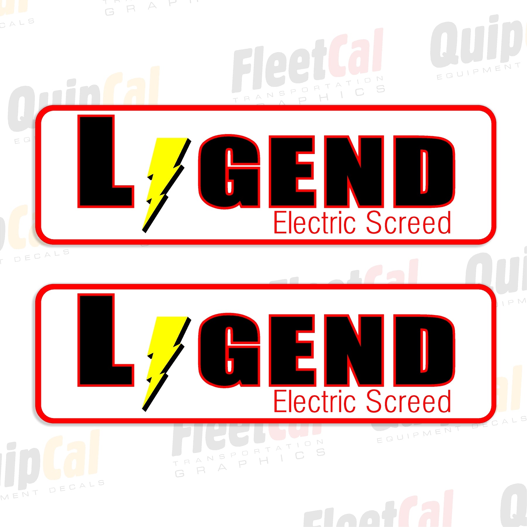 LeeBoy Legend Electric Screed Decals