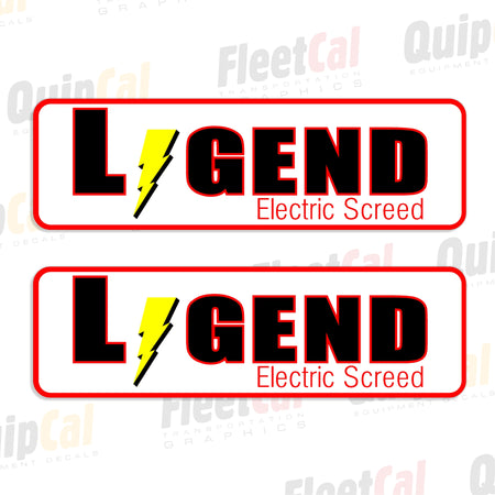 LeeBoy Legend Electric Screed Decals