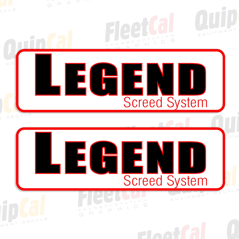 LeeBoy Legend Decal Pair