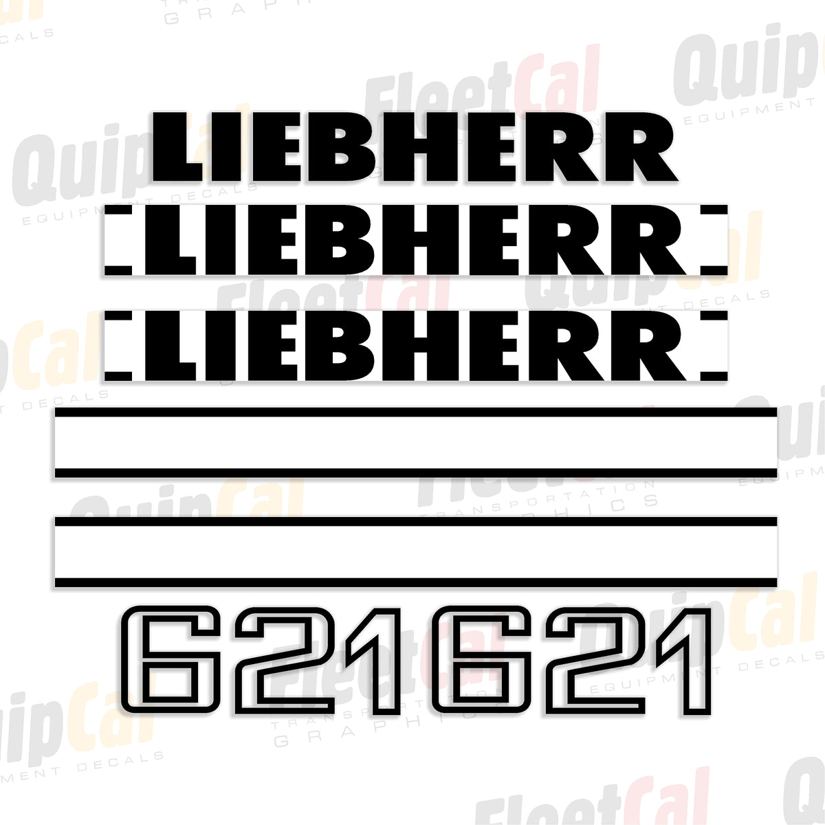 Liebherr Crawler Loader Decal Set