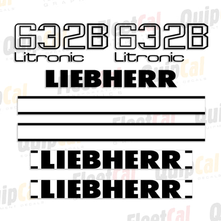 Liebherr Crawler Loader Decal Set