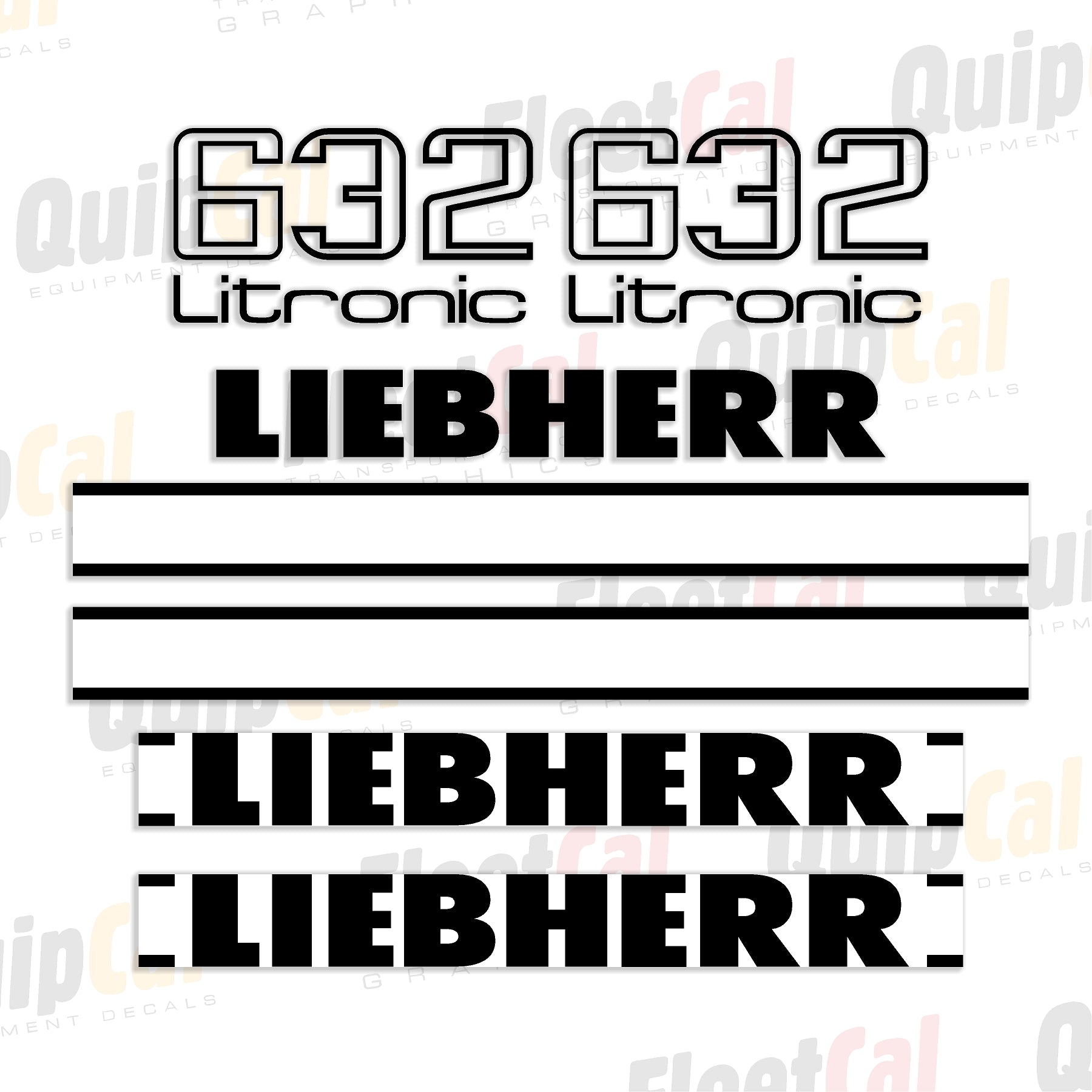 Liebherr Crawler Loader Decal Set