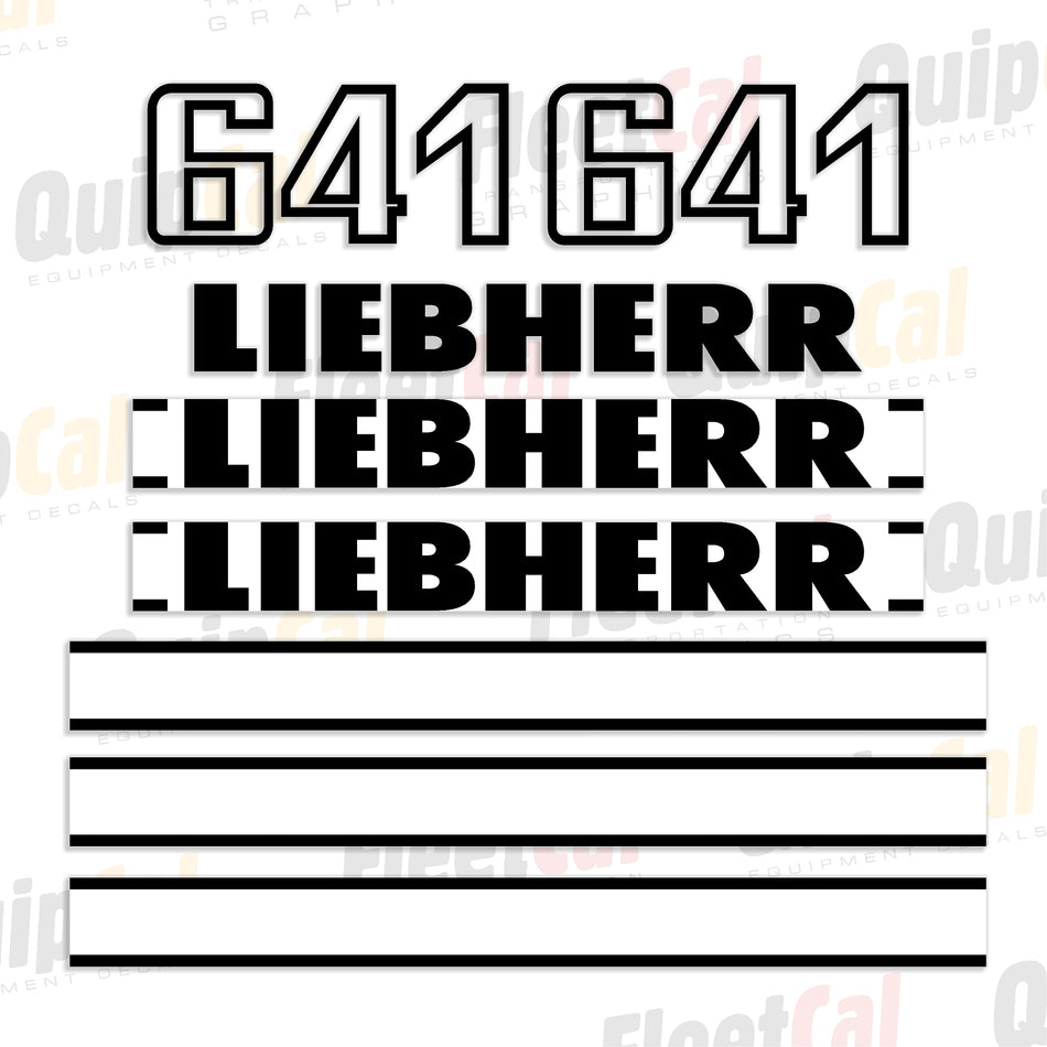 Liebherr Crawler Loader Decal Set