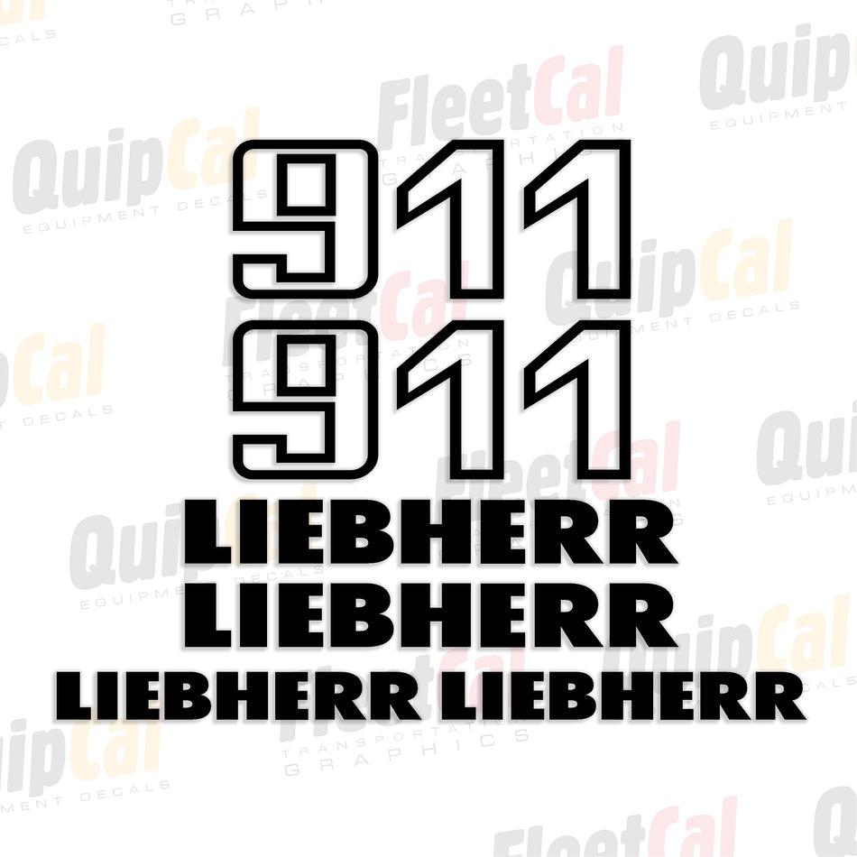 Liebherr Excavator Decals