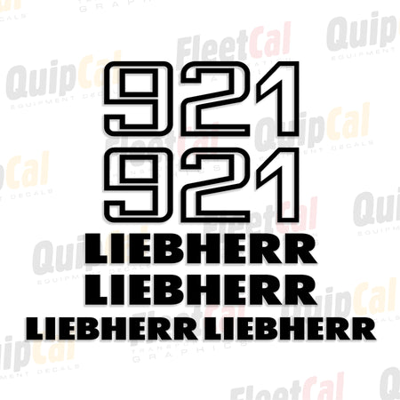 Liebherr Excavator Decals