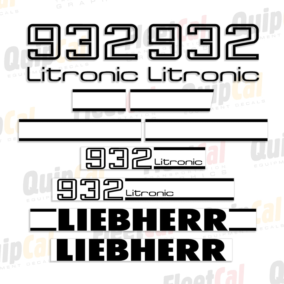 Liebherr Excavator Decals