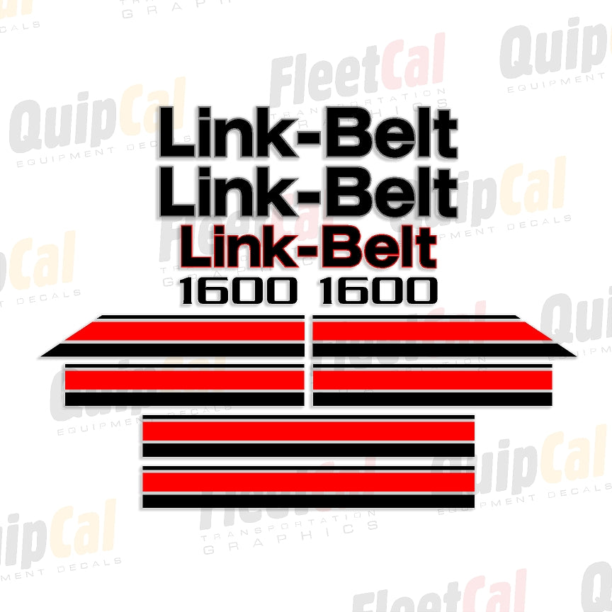 Link-Belt Quantum Excavator Decals