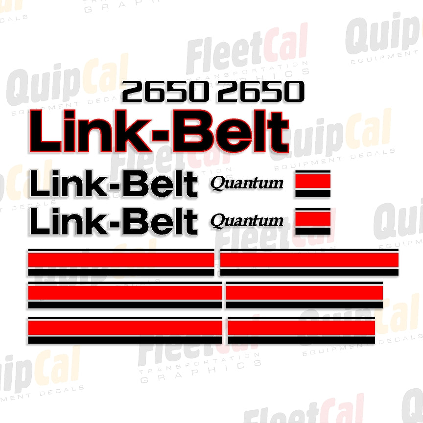 Link-Belt Quantum Excavator Decals