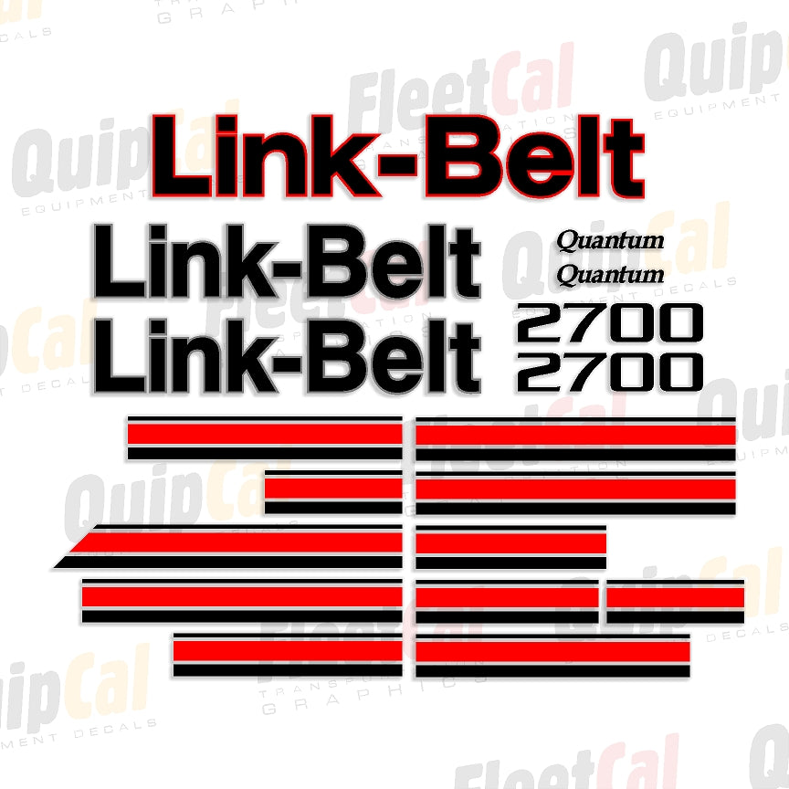 Link-Belt Quantum Excavator Decals