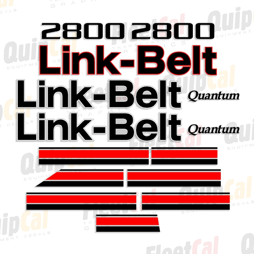 Link-Belt Quantum Excavator Decals