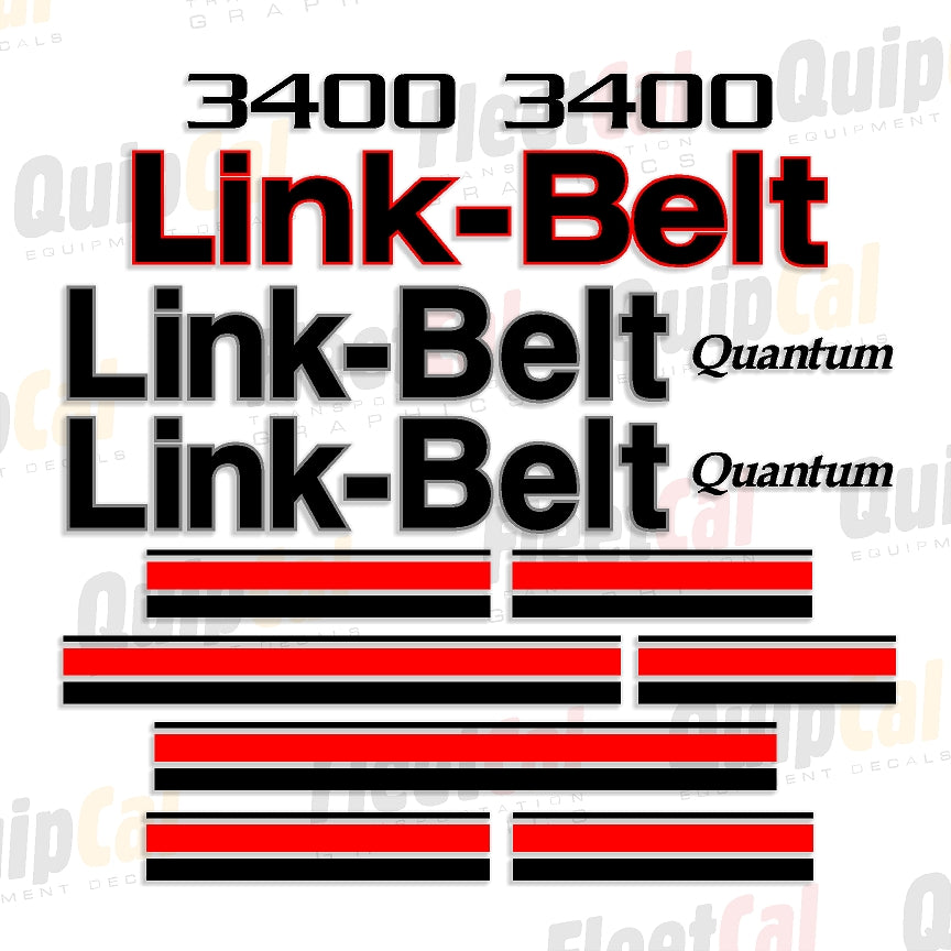 Link-Belt Quantum Excavator Decals