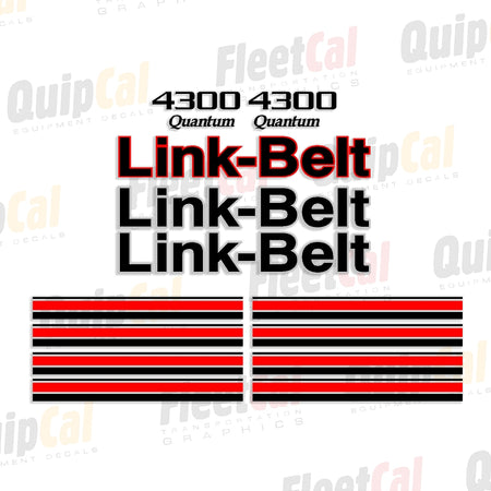 Link-Belt Quantum Excavator Decals