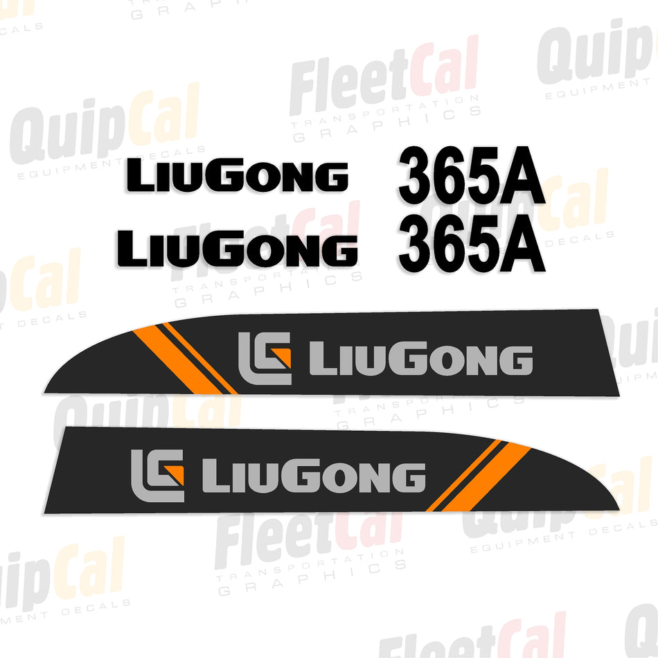 LiuGong 365A Marking Decal Set