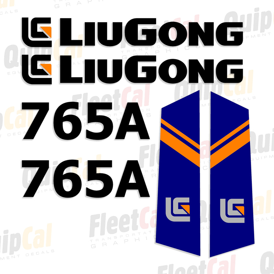 LiuGong 765A Marking Decal Set