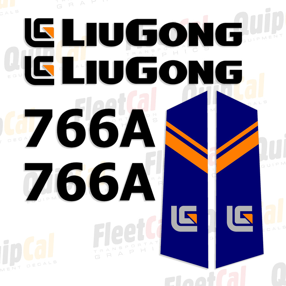 LiuGong 766A Marking Decal Set