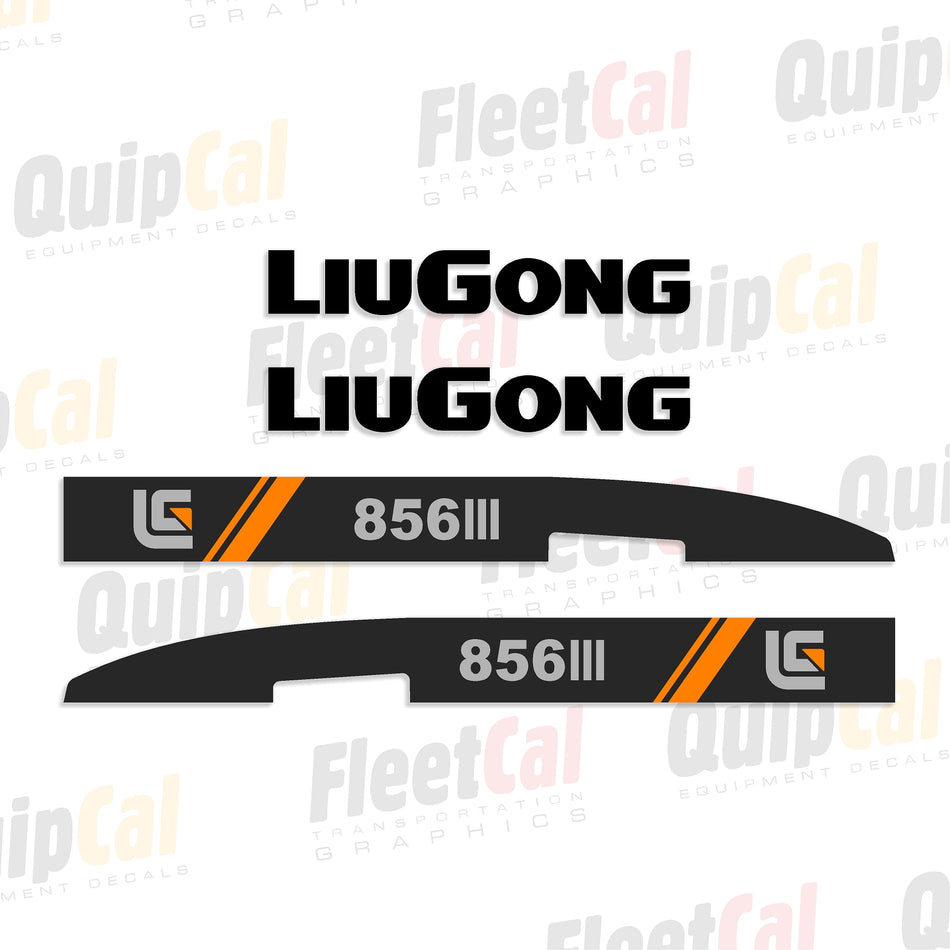 LiuGong 856 III Late Model Marking Decal Set