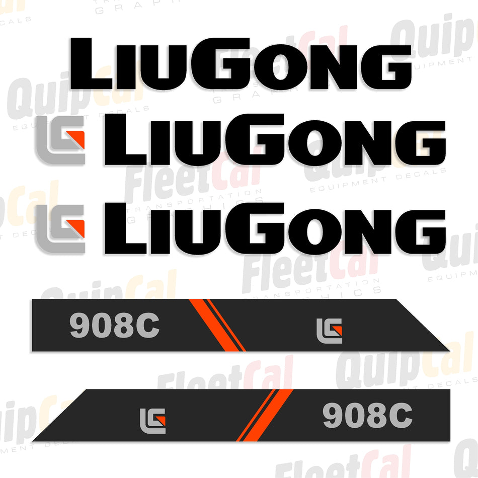 LiuGong 908C Marking Decal Set