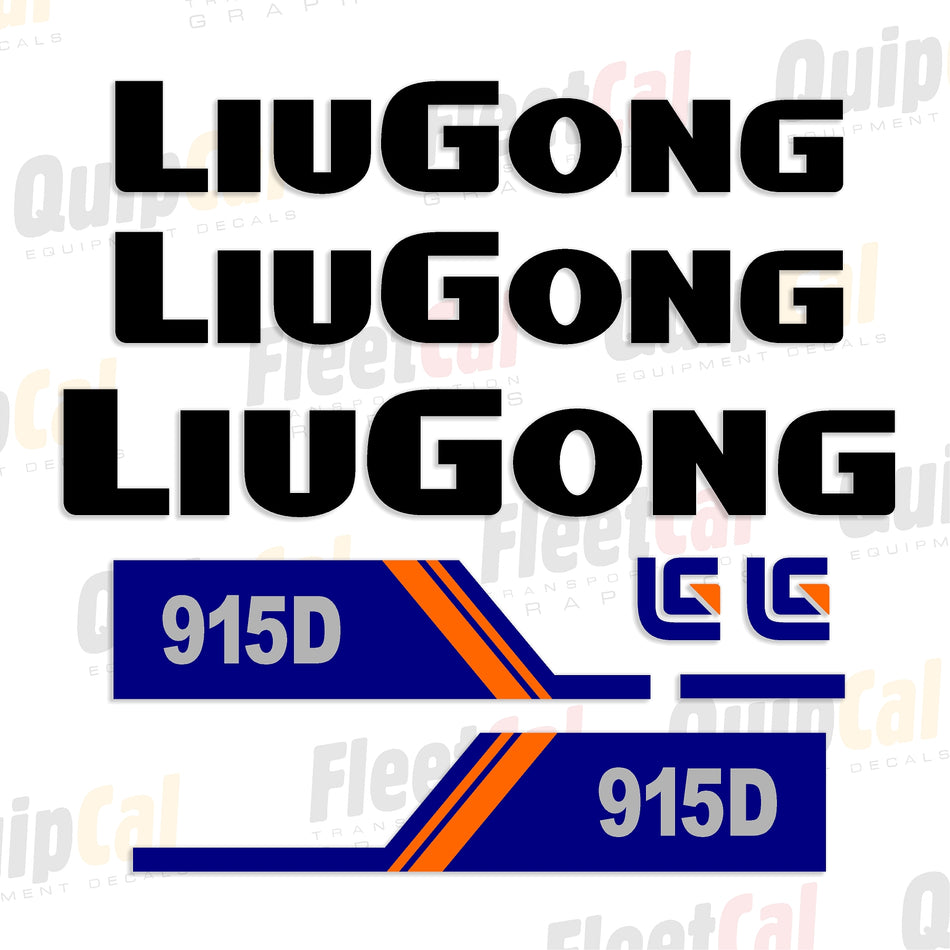 LiuGong 915D Marking Decal Set