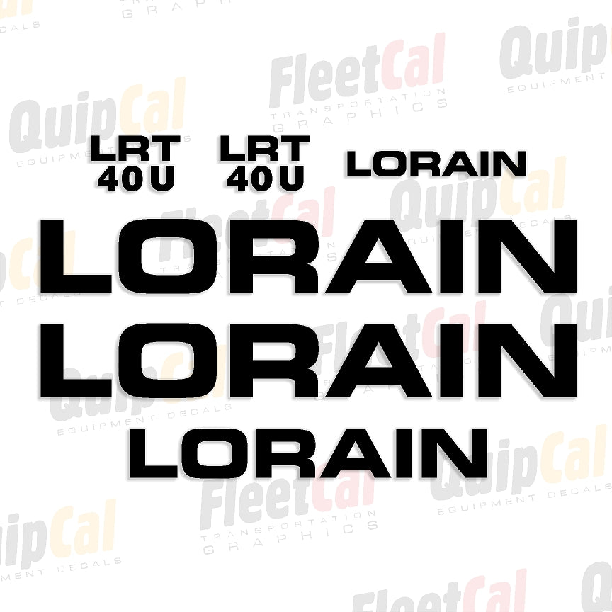 Lorain Crane Decal Set