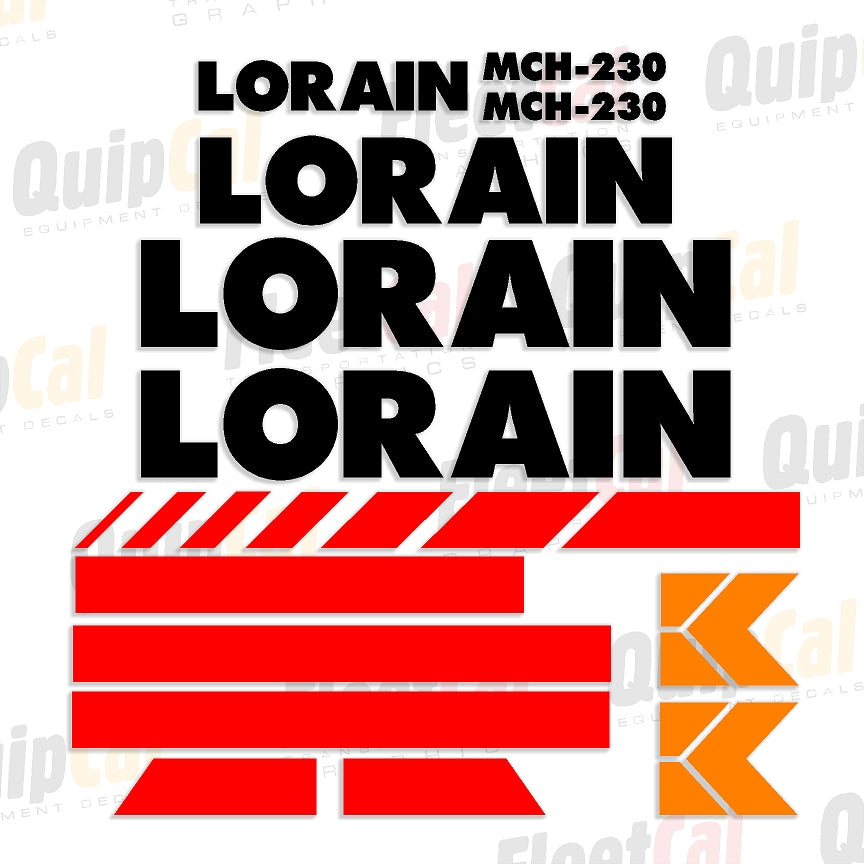 Lorain Crane Decal Set