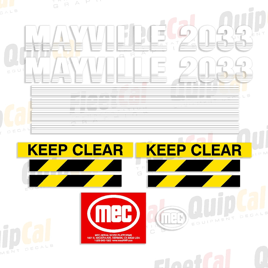 MEC Scissor Lift Decals