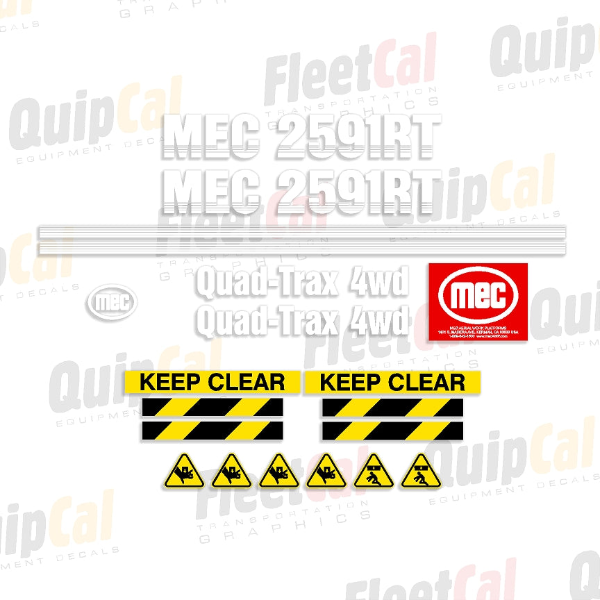 MEC Scissor Lift Decals