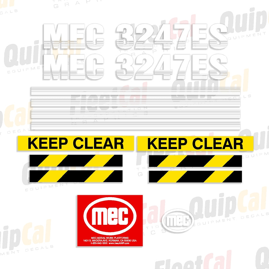 MEC Scissor Lift Decals