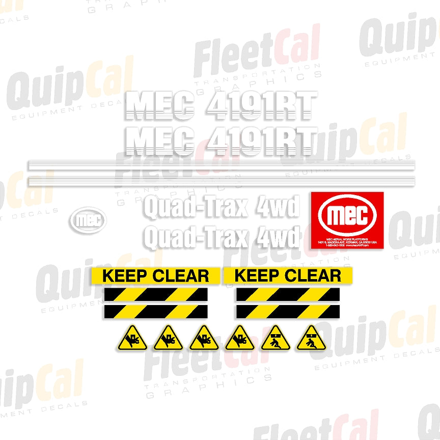 MEC Scissor Lift Decals